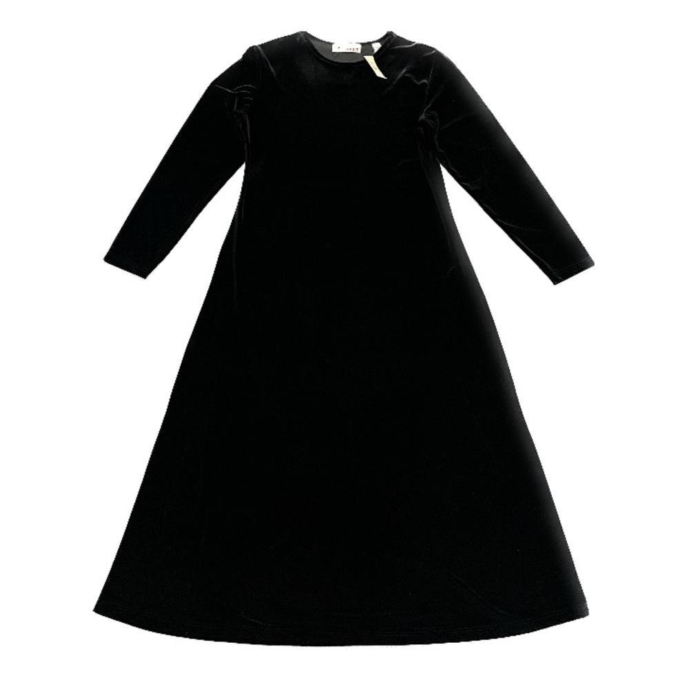 NEW Vintage Deadstock Lord & Taylor LT Sport Long Sleeve Velour Velvet Dress